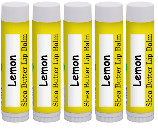 Northridge Oak - 100% All Natural Lip Balm - Lemon 5 Pack - Northridge Oak