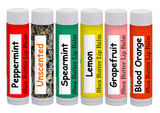 Northridge Oak - 100% All Natural Lip Balm - Variety 6 Pack - Blood Orange, Lemon, Grapefruit, Spearmint and Peppermint - Northridge Oak