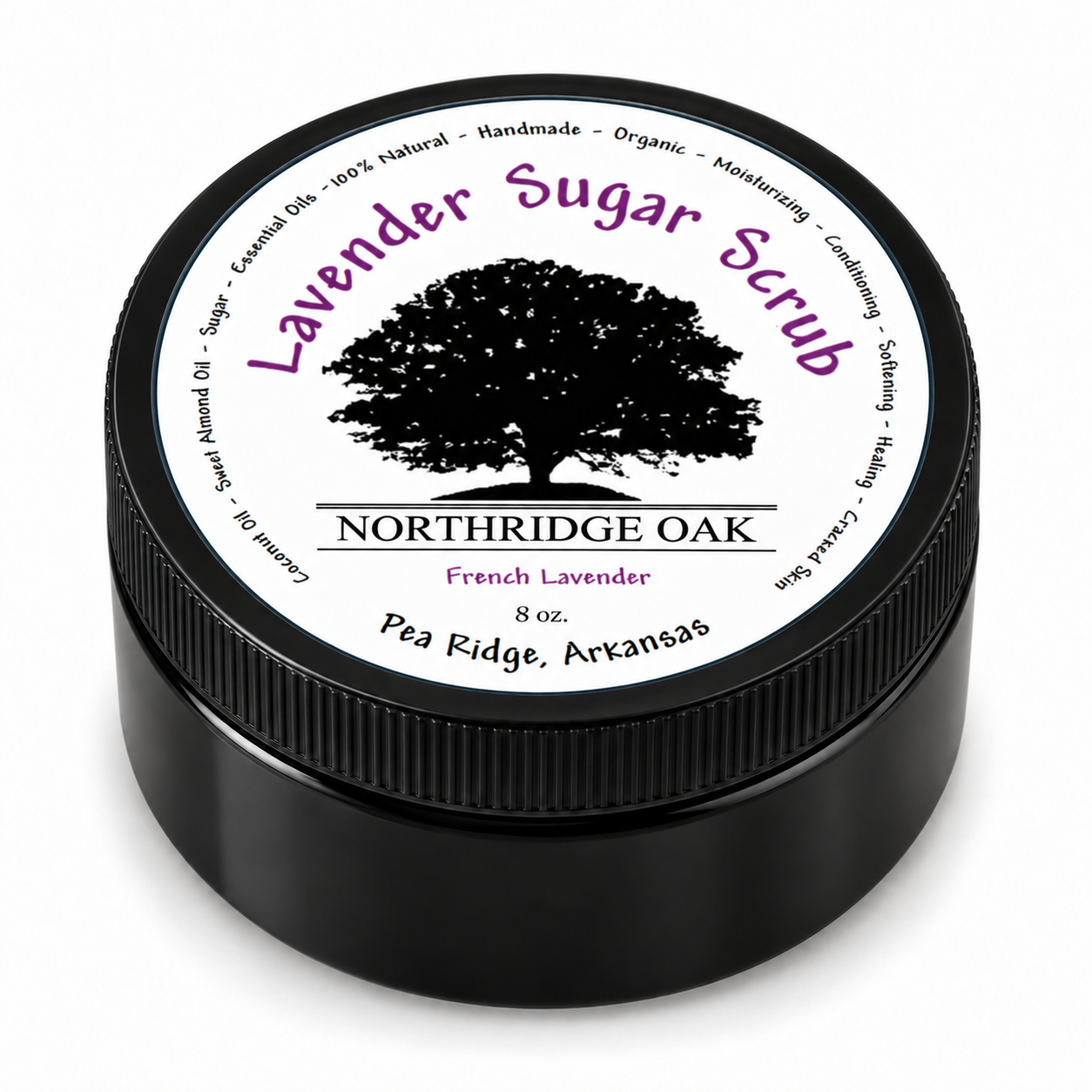 Lavender Sugar Scrub – 8 oz Northridge Oak