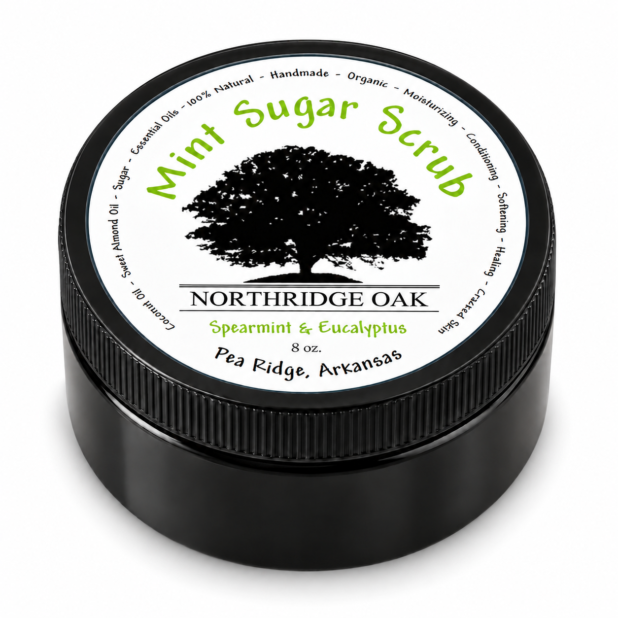 Mint Sugar Scrub – 8 oz Northridge Oak