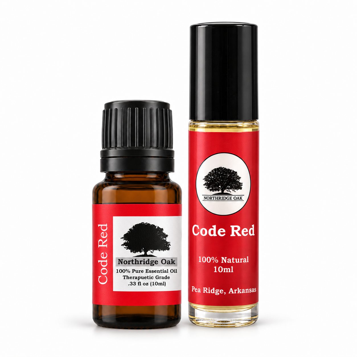 Code Red Essential Oil Blend + Roller Set Northridge Oak