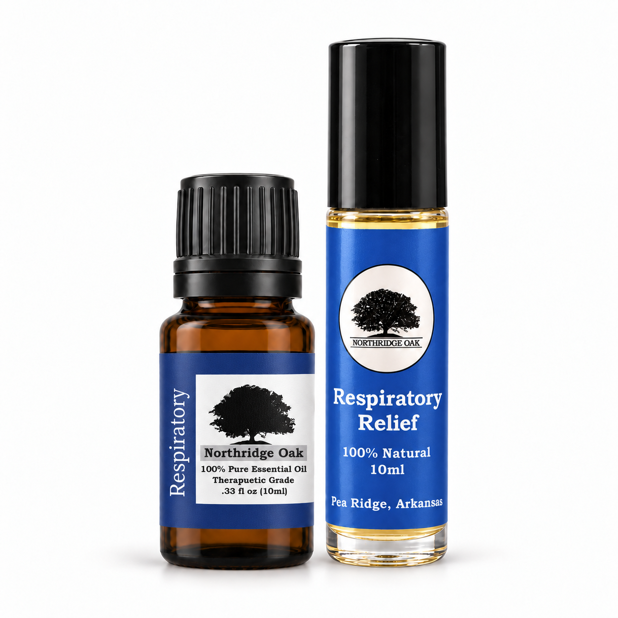 Respiratory Relief Essential Oil Blend + Roller Set Northridge Oak