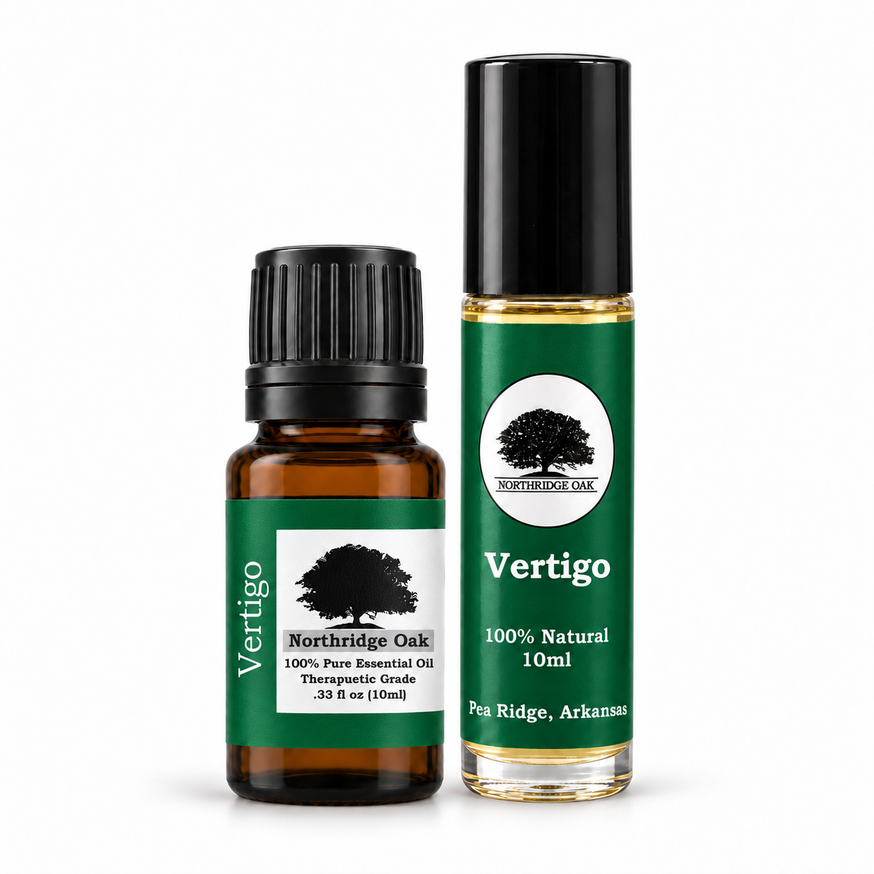 Vertigo Essential Oil Blend + Roller Set Northridge Oak