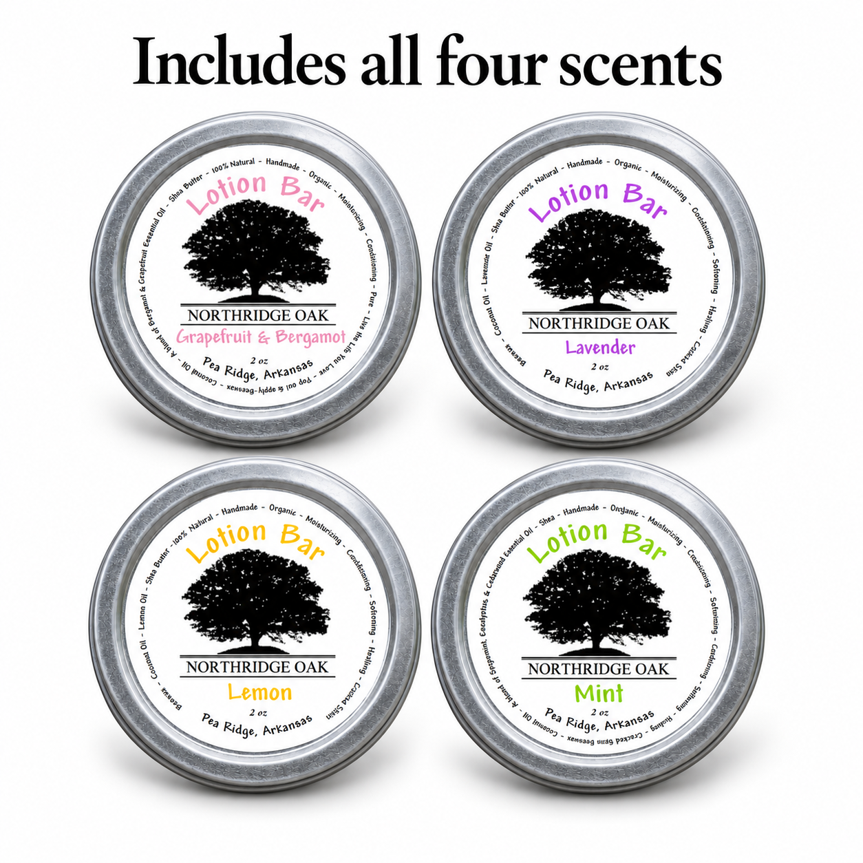 Shea Butter Lotion Bar - Variety Pack Northridge Oak