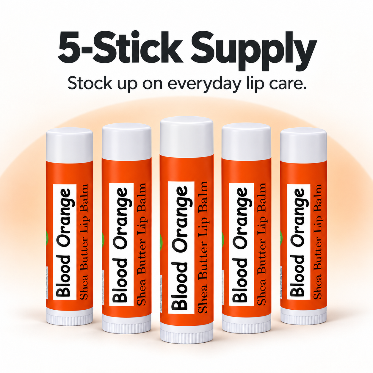 Beeswax Lip Balm – Blood Orange 5 Pack Northridge Oak