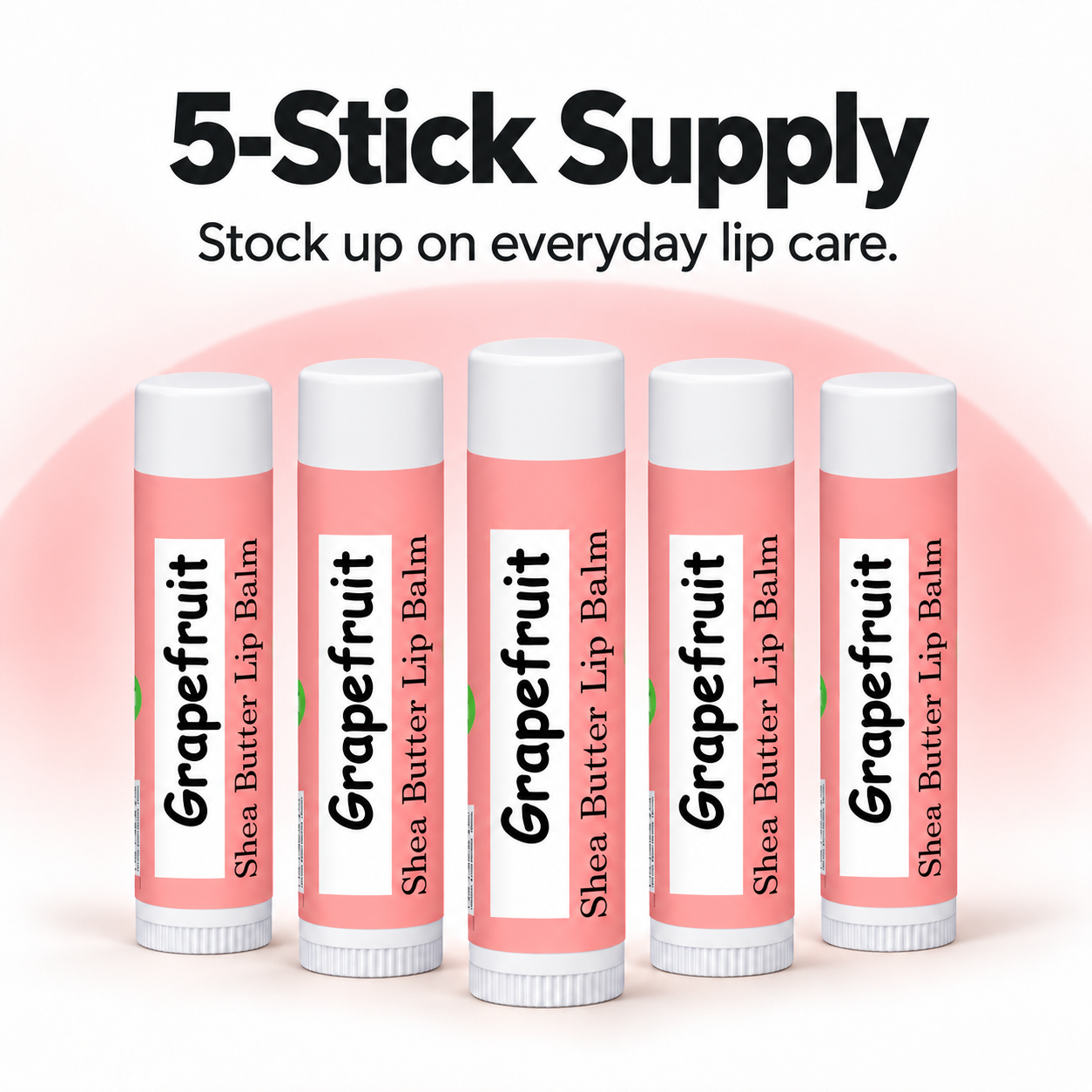 Beeswax Lip Balm – Grapefruit 5 Pack Northridge Oak