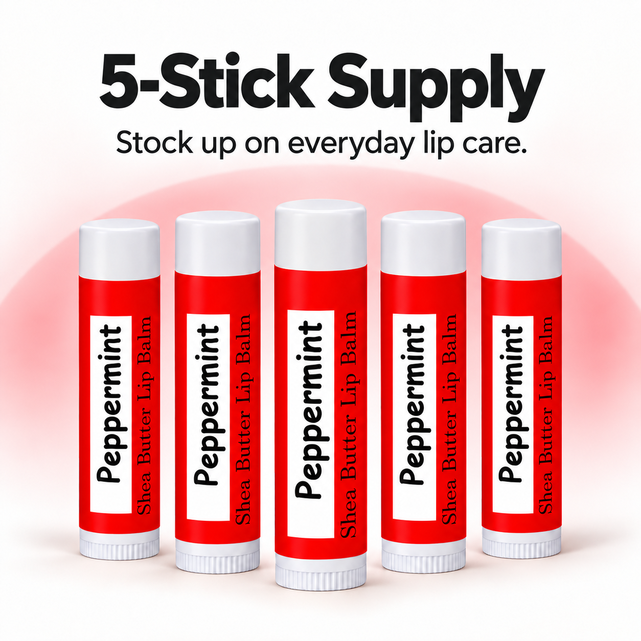 Peppermint Beeswax Lip Balm – 5 Pack Northridge Oak