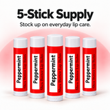 Peppermint Beeswax Lip Balm – 5 Pack Northridge Oak