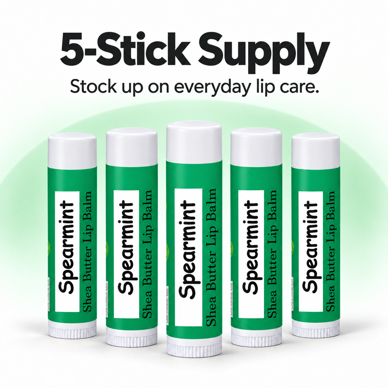 Beeswax Lip Balm – Spearmint 5 Pack Northridge Oak