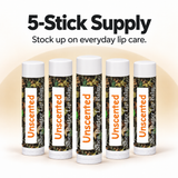 Beeswax Lip Balm – Unscented 5 Pack Northridge Oak
