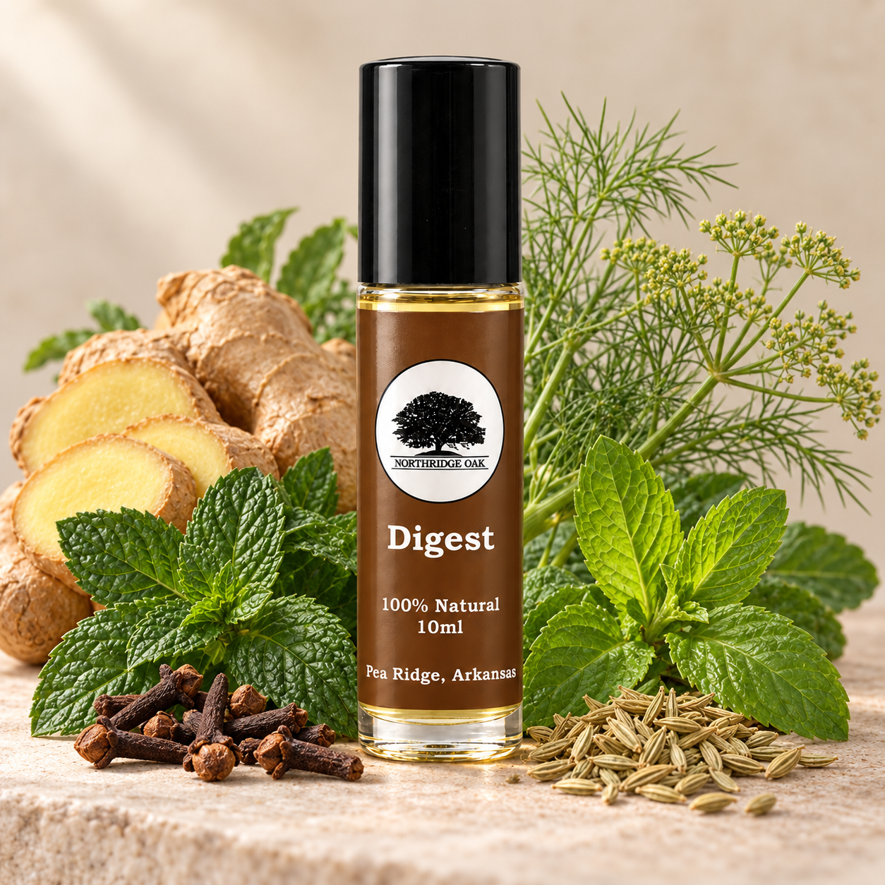 Digest Essential Oil Roller – 10 mL Northridge Oak