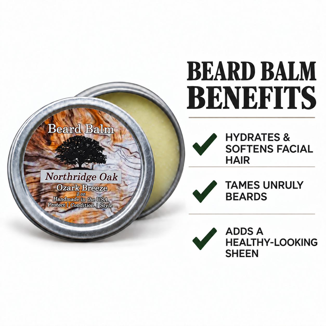 Beard Balm – Ozark Breeze Northridge Oak