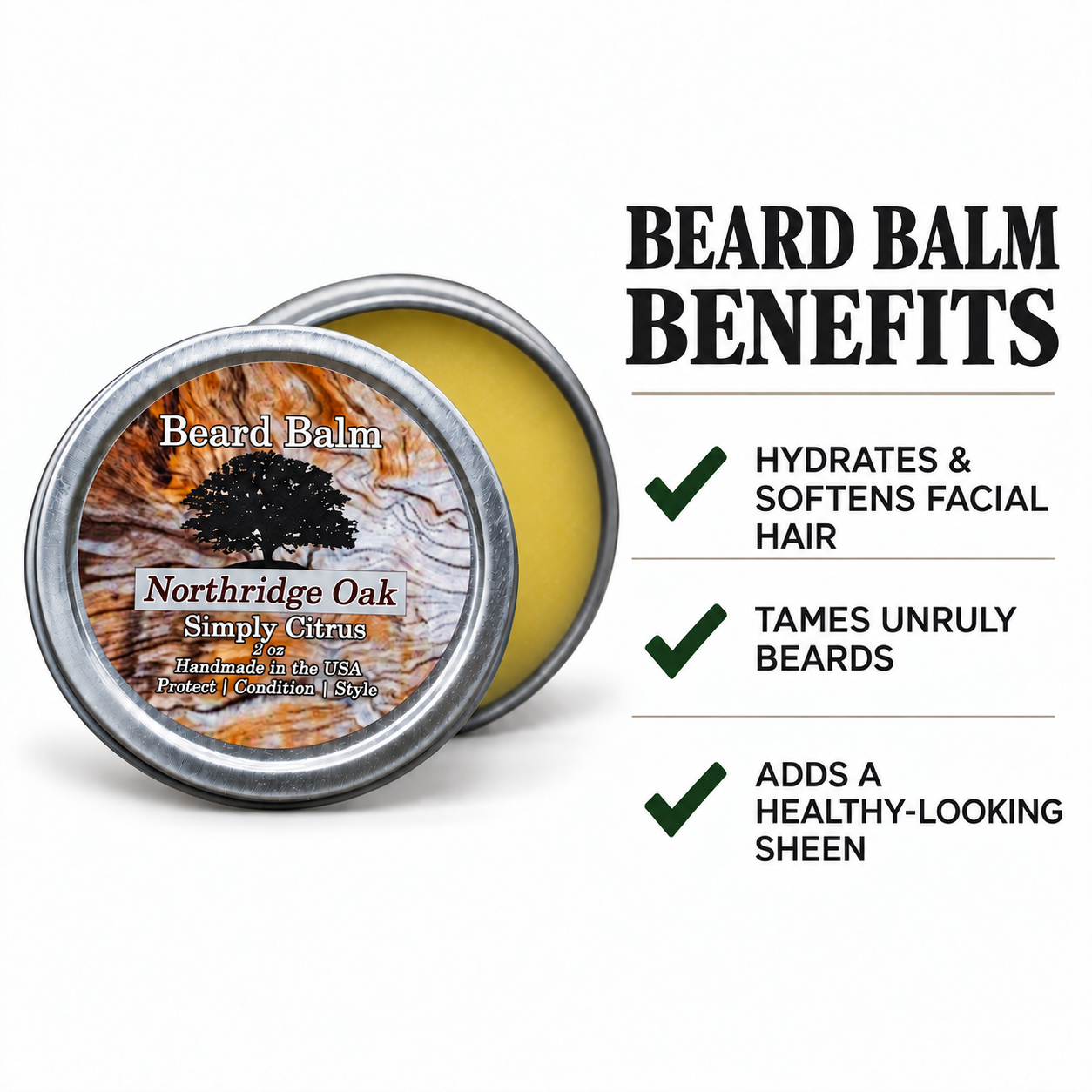 Beard Balm – Simply Citrus Northridge Oak