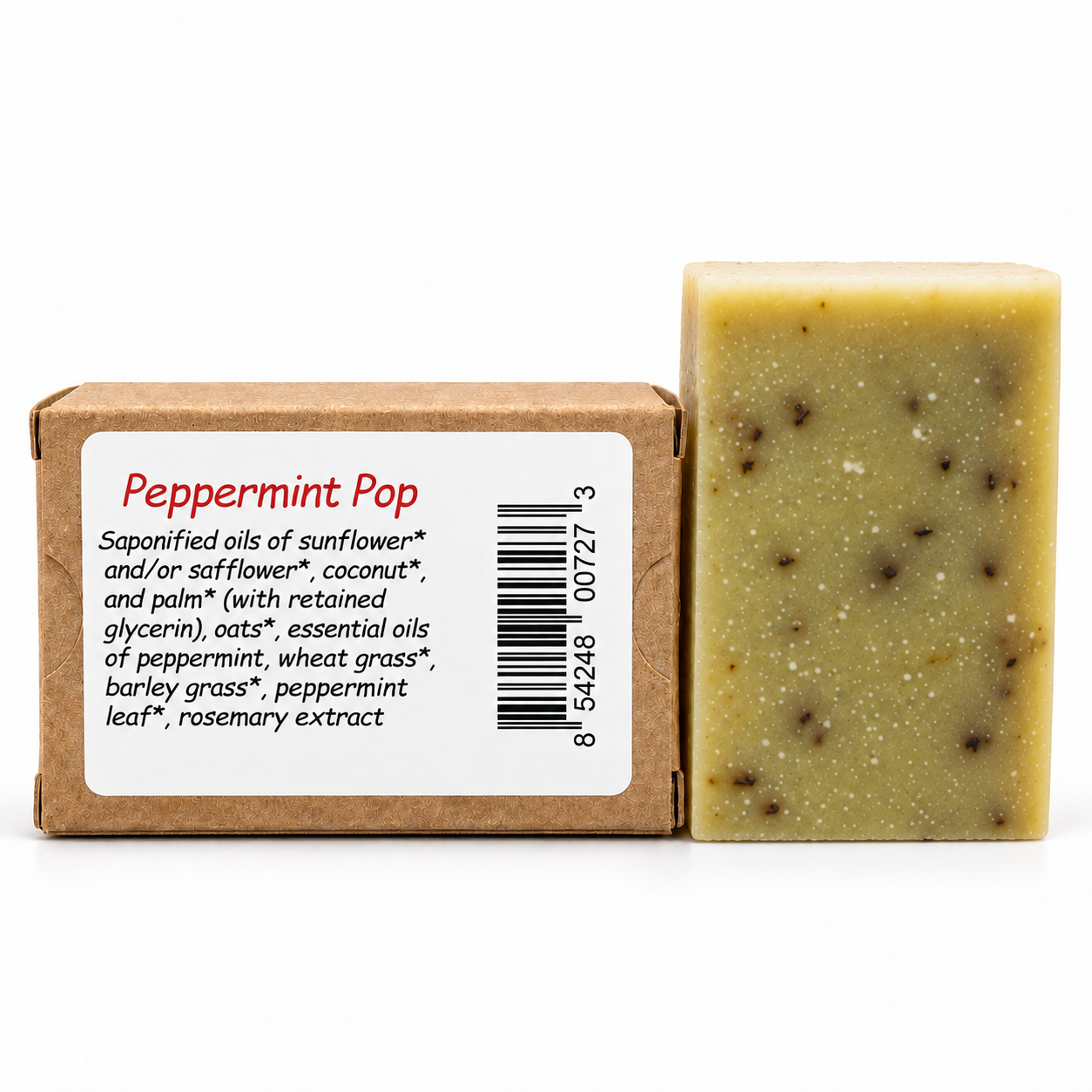 Organic Bar Soap – Peppermint Pop – 4 oz Northridge Oak