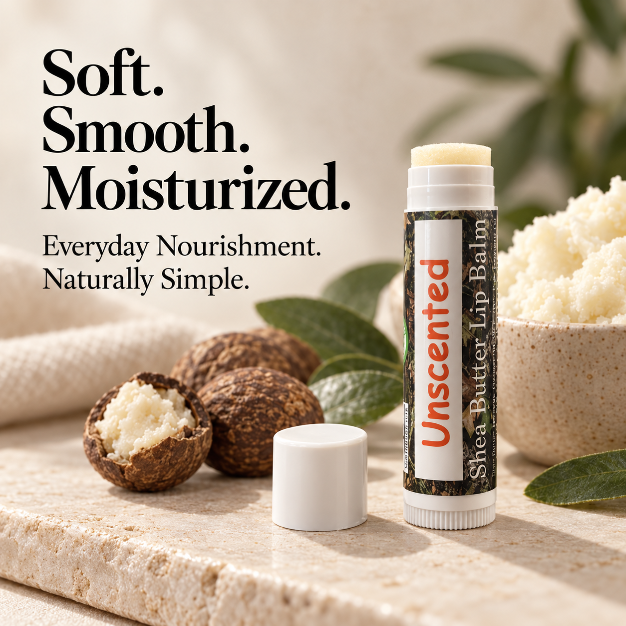 Beeswax Lip Balm - Unscented Northridge Oak