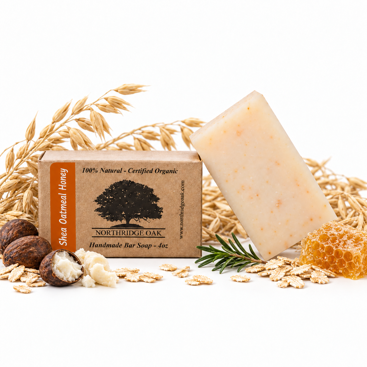 Organic Bar Soap – Oatmeal and Honey – 4 oz Northridge Oak