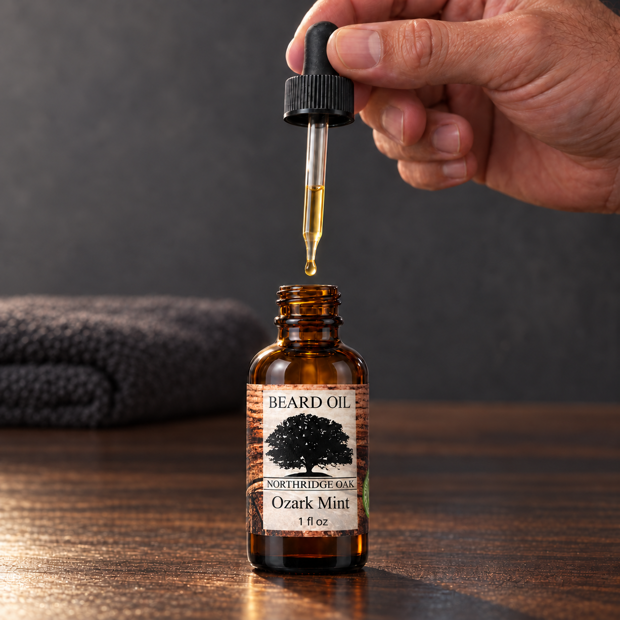 Ozark Mint Beard Oil – 1 oz Northridge Oak