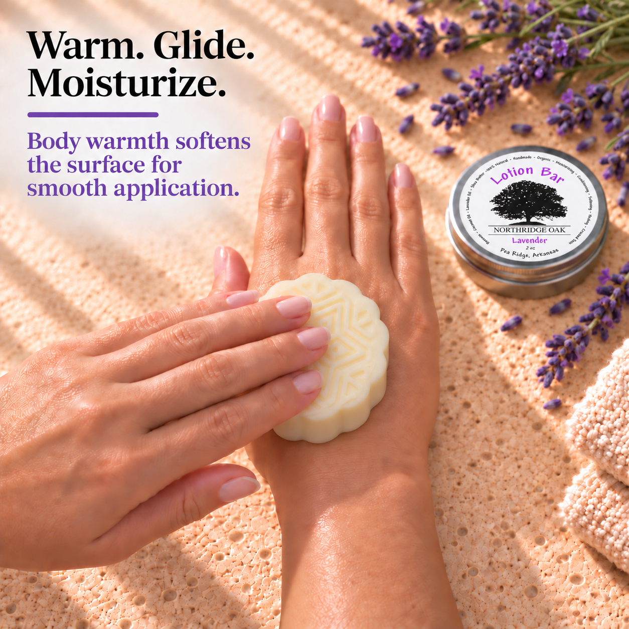 Lavender Shea Butter Lotion Bar Northridge Oak