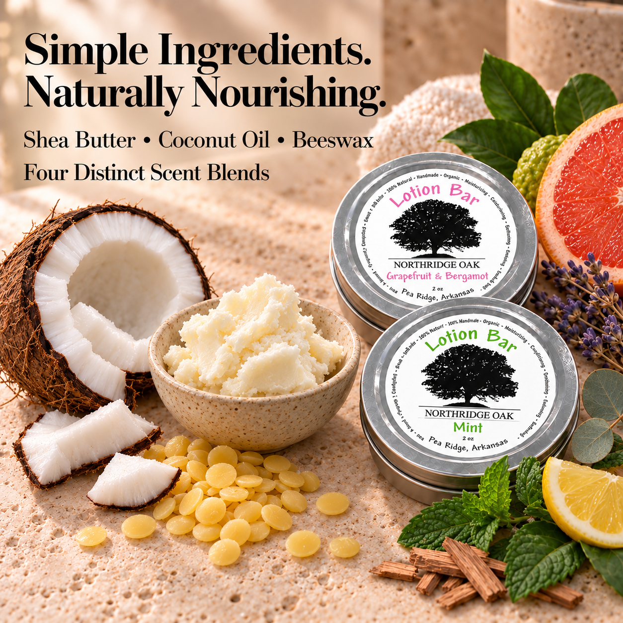 Shea Butter Lotion Bar - Variety Pack Northridge Oak