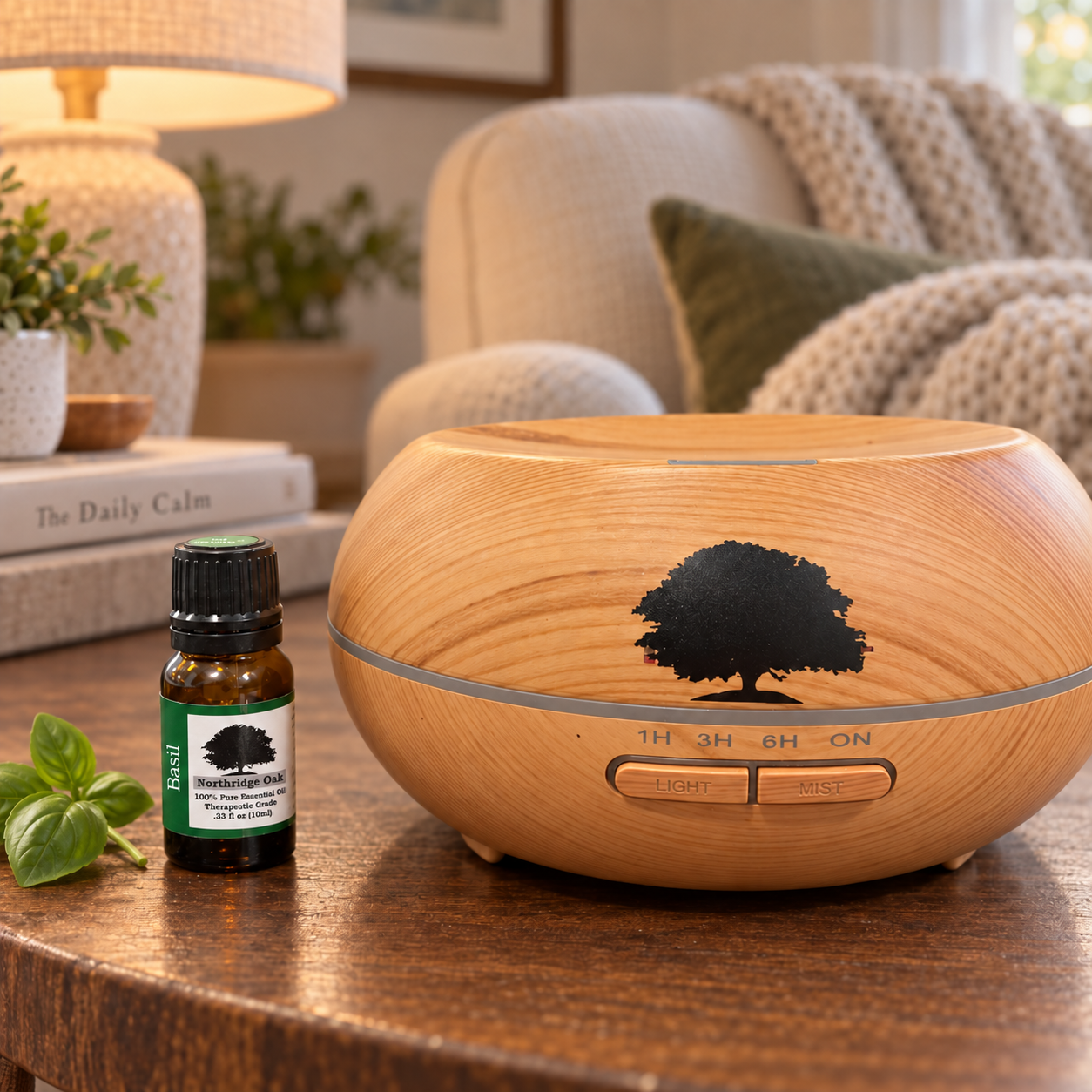 100% Pure Basil Essential Oil – 10 mL Northridge Oak
