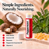 Peppermint Beeswax Lip Balm – 5 Pack Northridge Oak