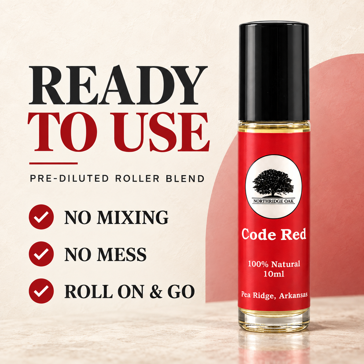 Code Red Essential Oil Roller – 10 mL Northridge Oak