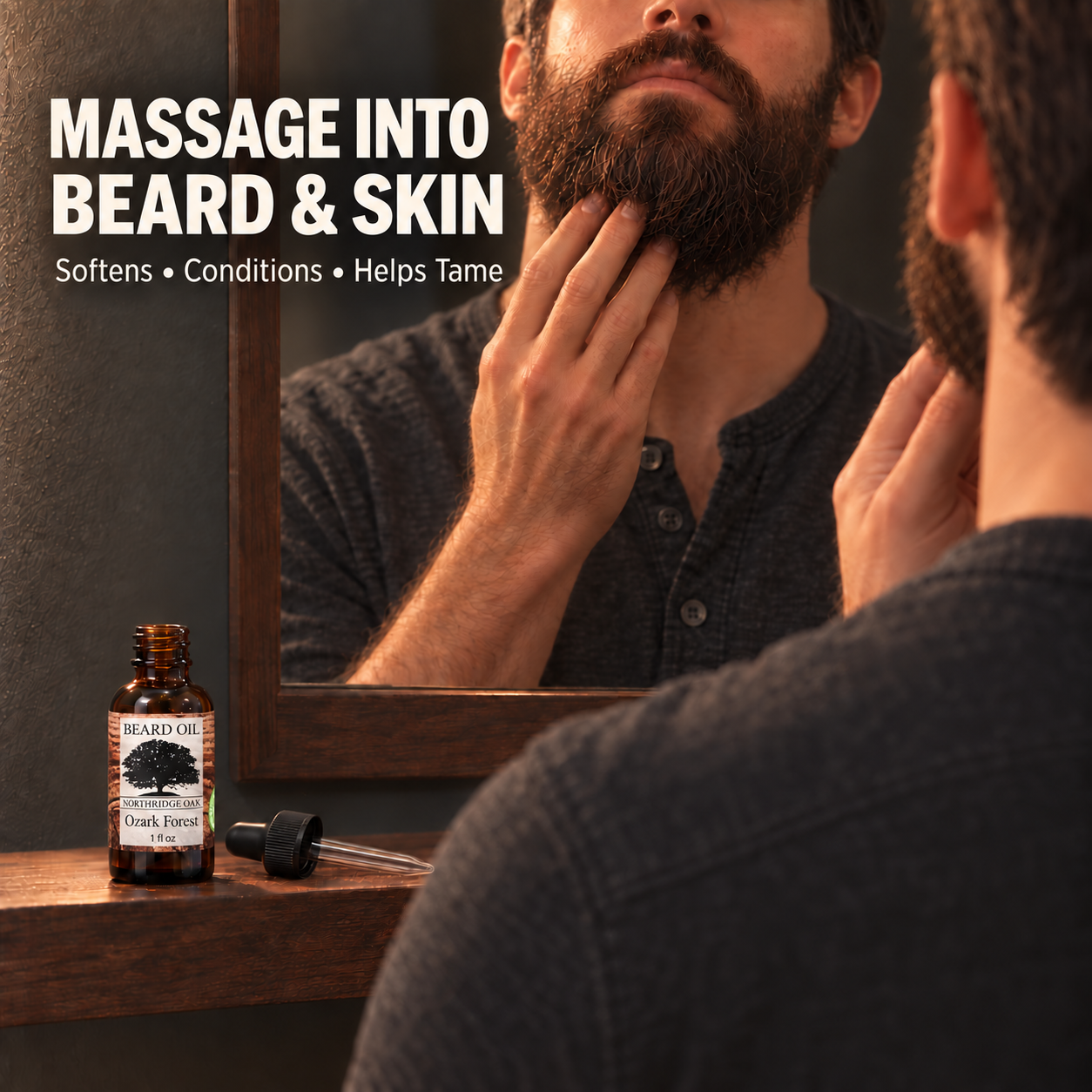 Ozark Forest Beard Oil – 1 oz Northridge Oak