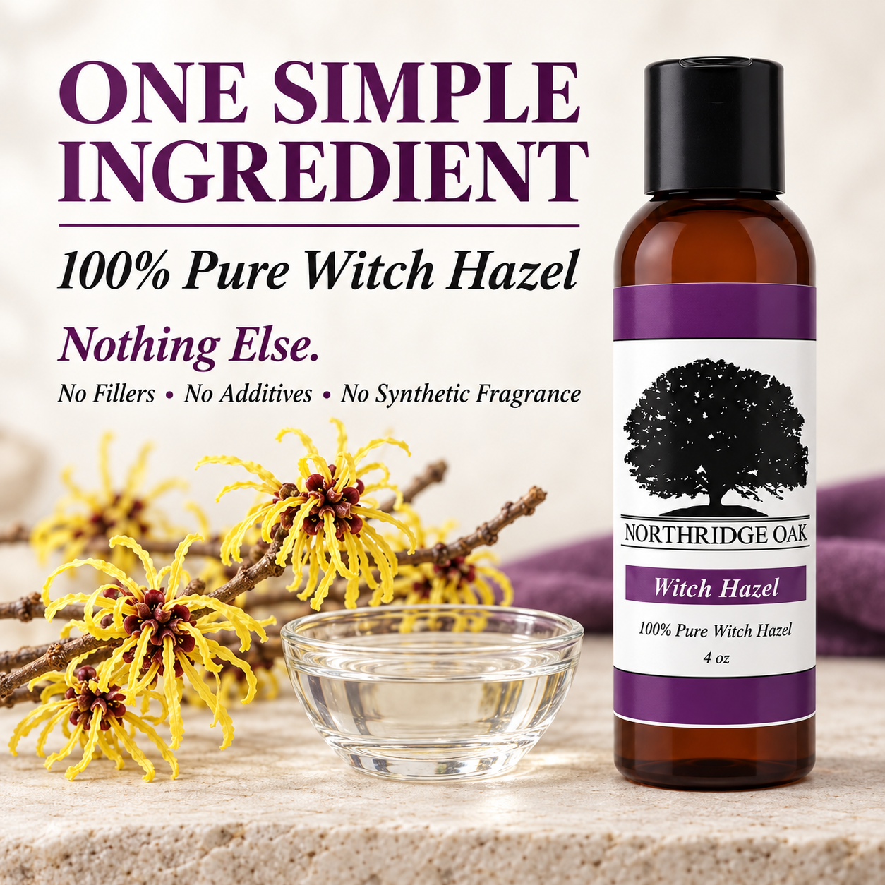 Witch Hazel – 4 oz Northridge Oak