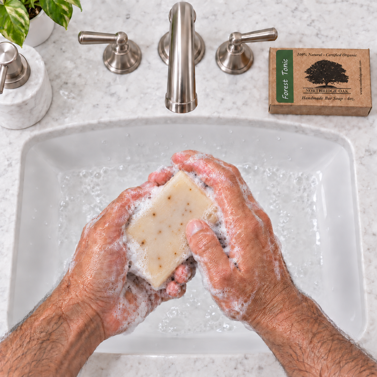 Organic Bar Soap – Forest Tonic – 4oz Northridge Oak