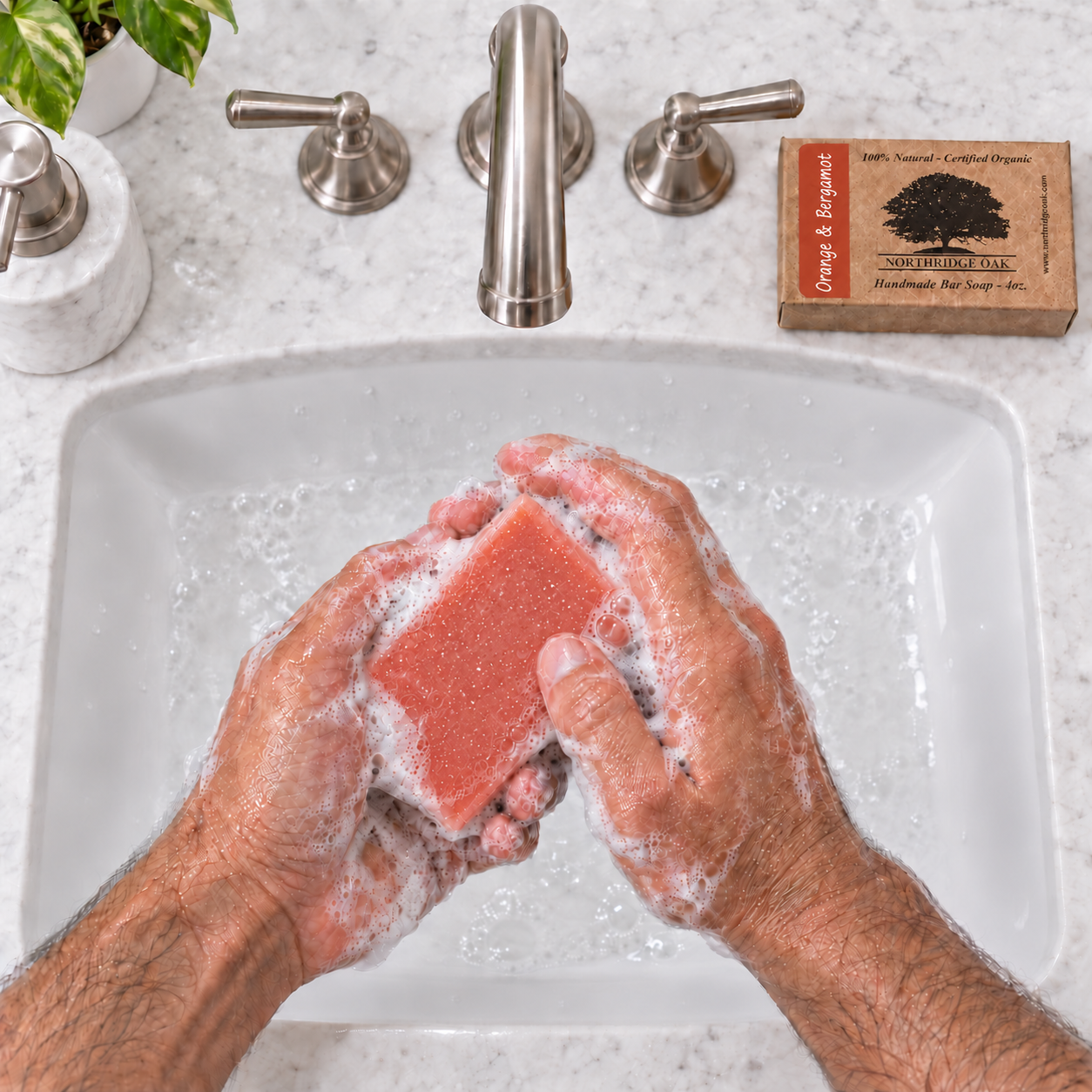 Organic Bar Soap – Blood Orange and Bergamot – 4 oz Northridge Oak