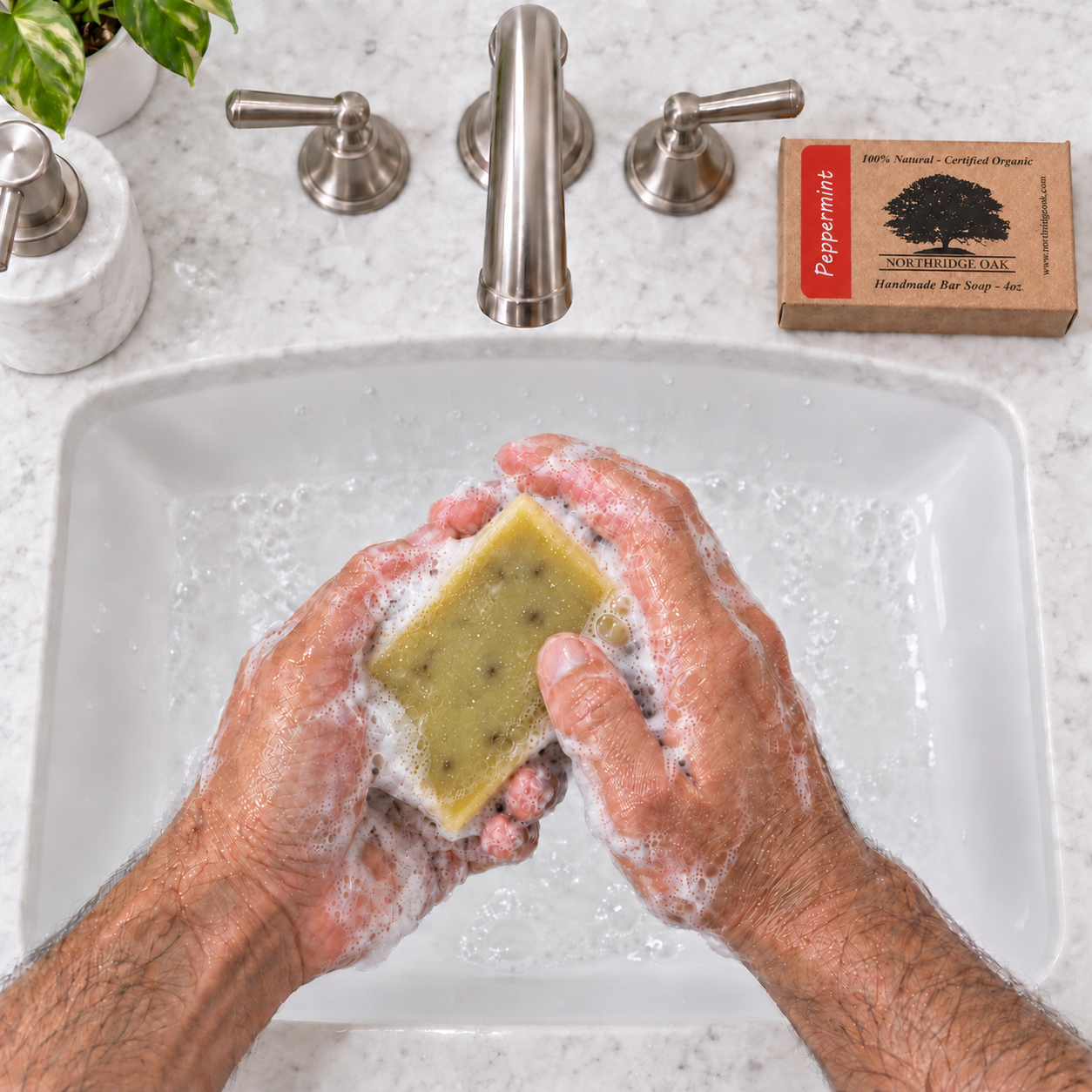 Organic Bar Soap – Peppermint Pop – 4 oz Northridge Oak