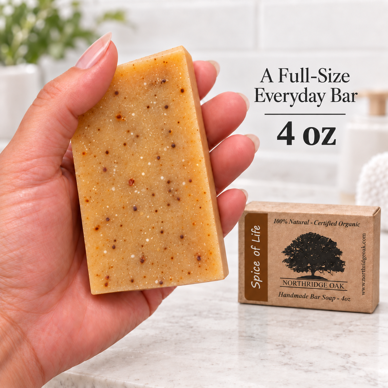 Organic Bar Soap – Spice of Life – 4 oz Northridge Oak