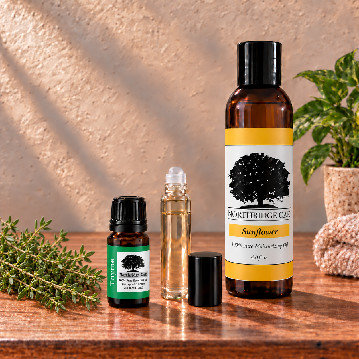 100% Pure Thyme Essential Oil – 10 mL Northridge Oak