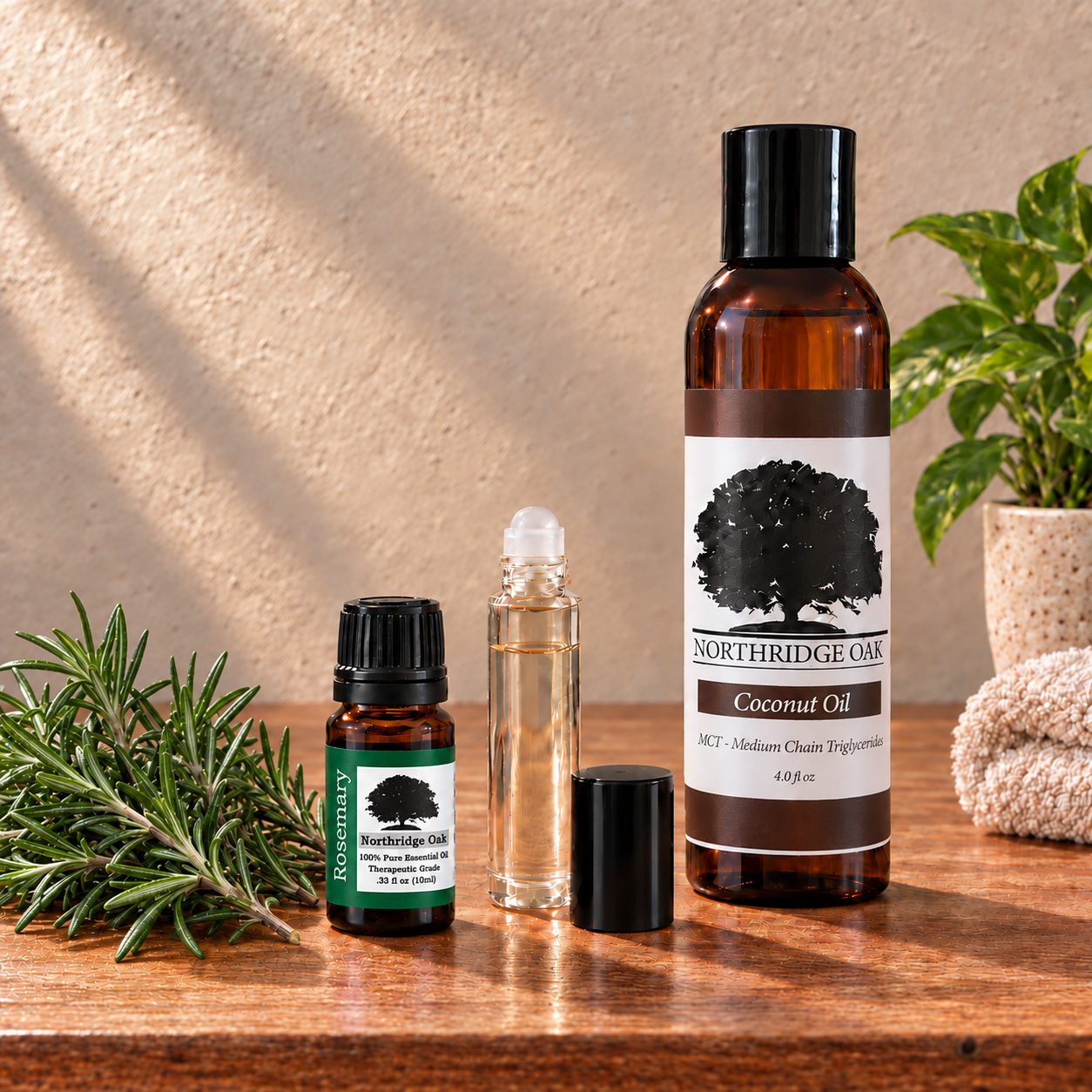 100% Pure Rosemary Essential Oil – 10 mL Northridge Oak