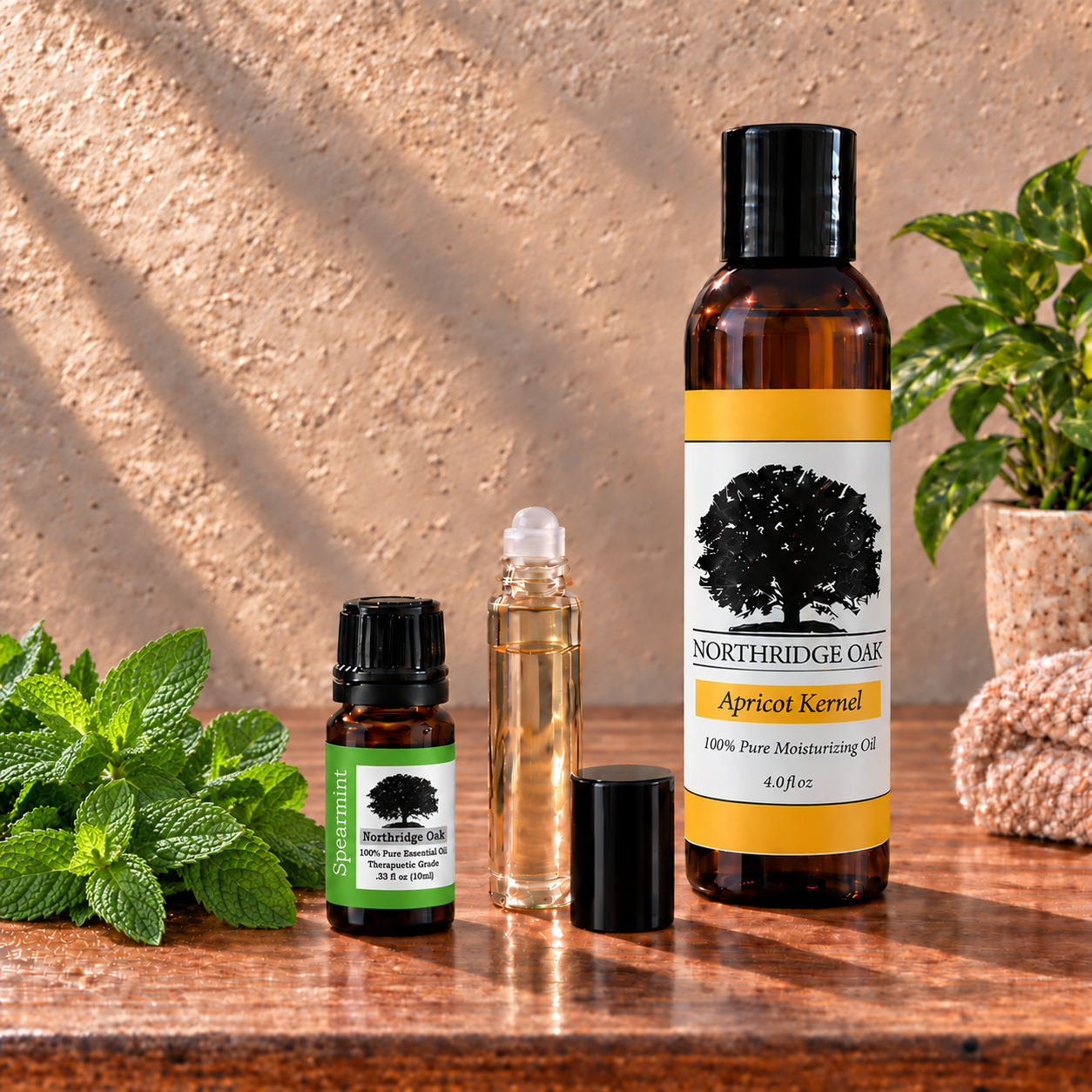 100% Pure Spearmint Essential Oil – 10 mL Northridge Oak