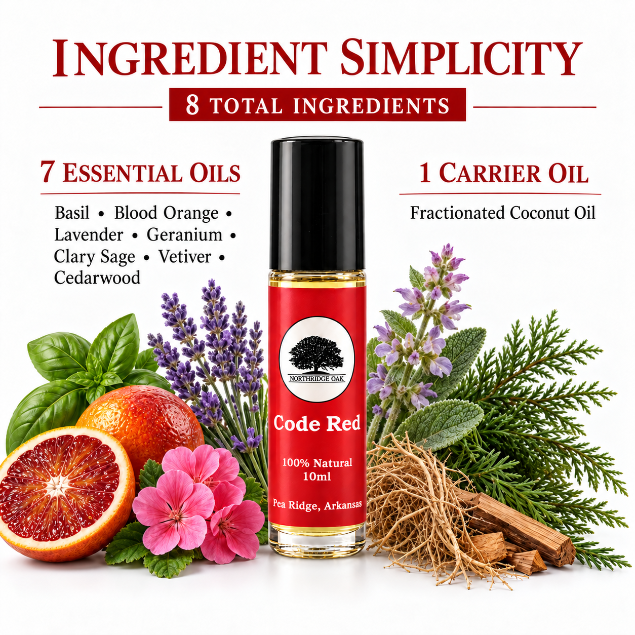 Code Red Essential Oil Roller – 10 mL Northridge Oak