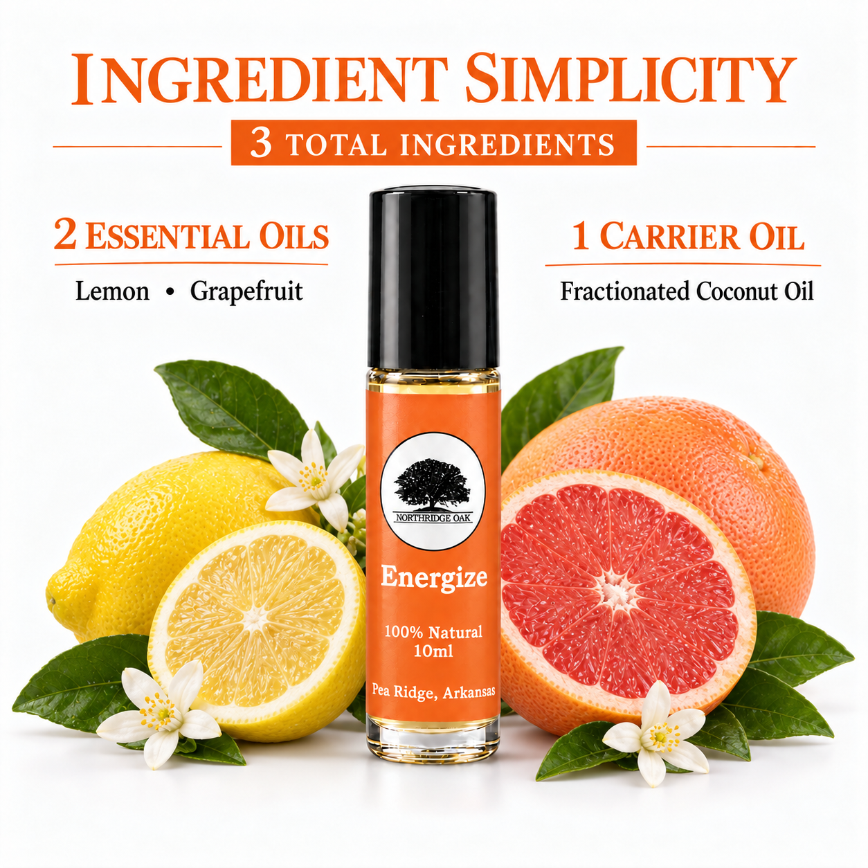 Energize Essential Oil Roller – 10 mL Northridge Oak