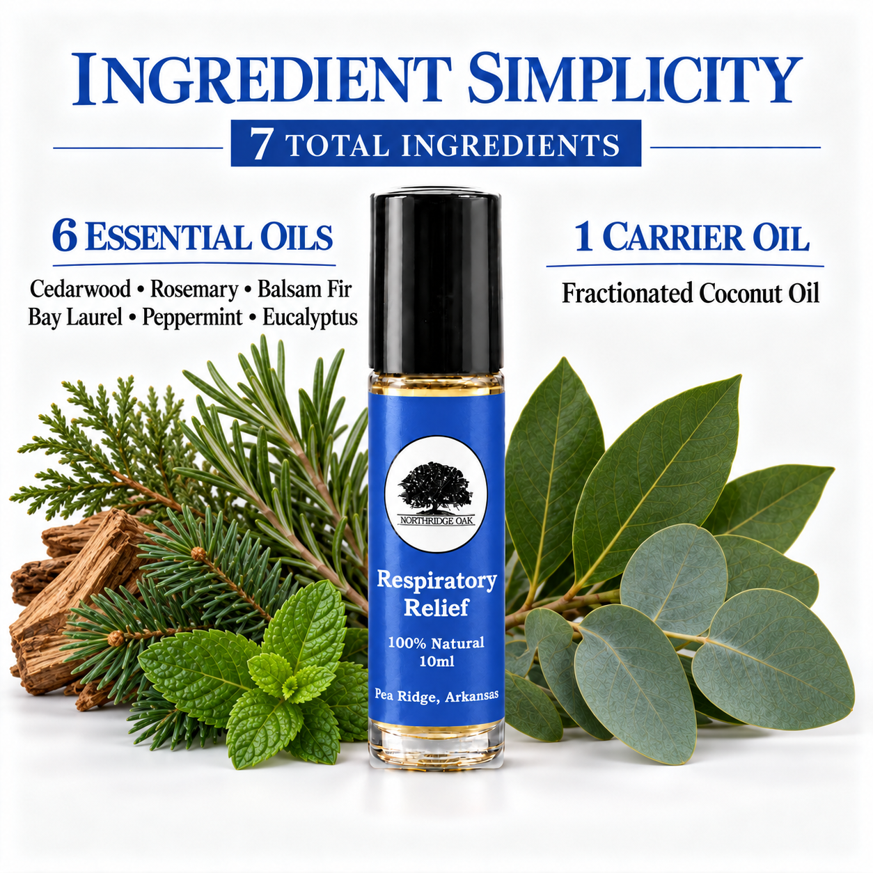 Respiratory Relief Essential Oil Roller – 10 mL Northridge Oak