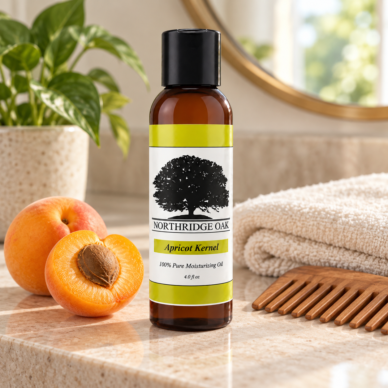 Apricot Kernel Oil – 4 oz Northridge Oak