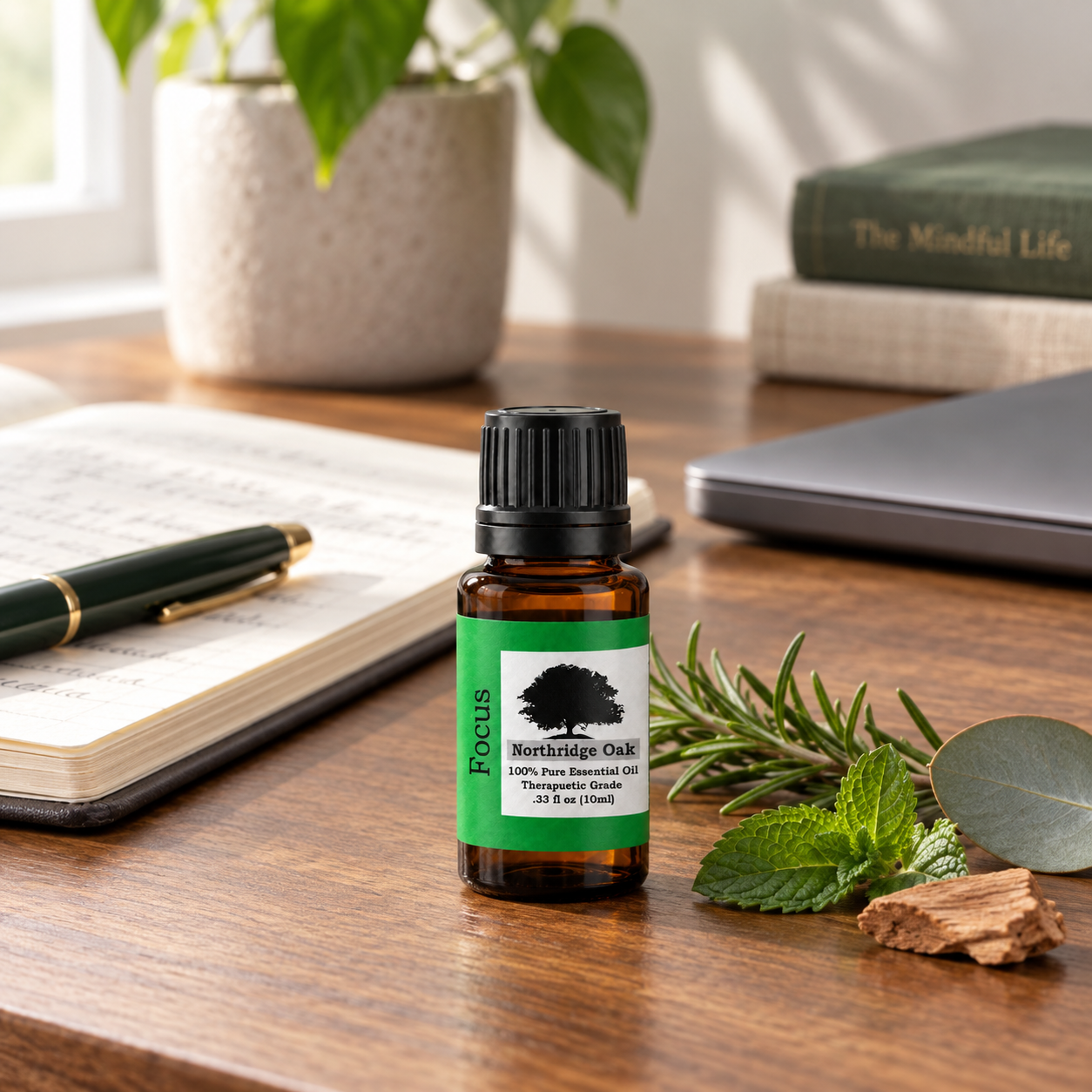 Focus Essential Oil Blend – 100% Pure, 10 mL Northridge Oak