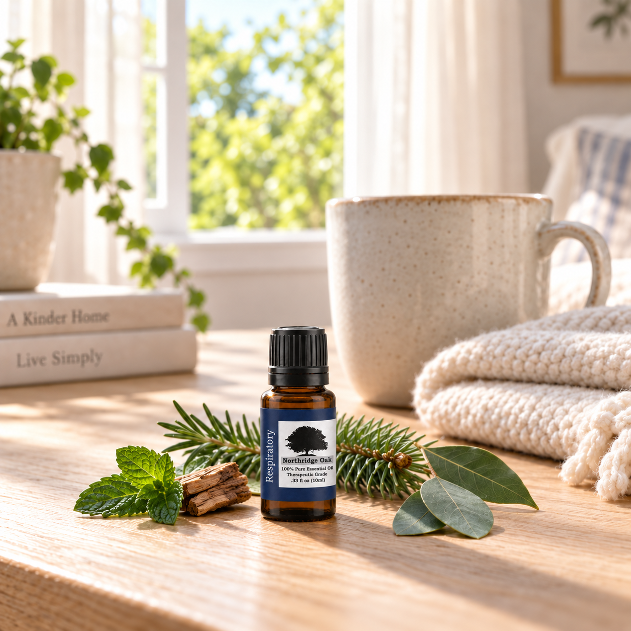 Respiratory Relief Essential Oil Blend – 100% Pure, 10 mL Northridge Oak