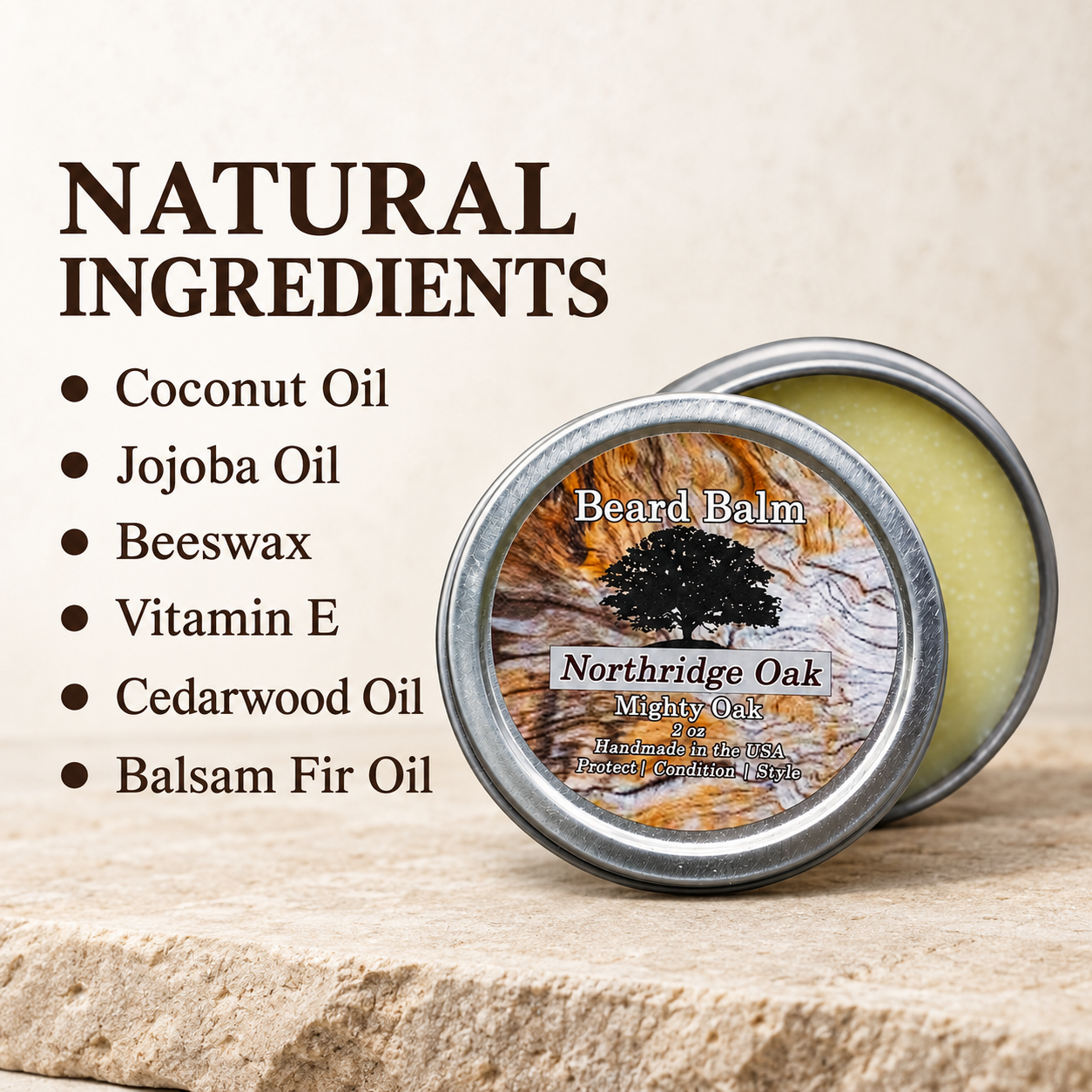 Beard Balm – Mighty Oak Northridge Oak
