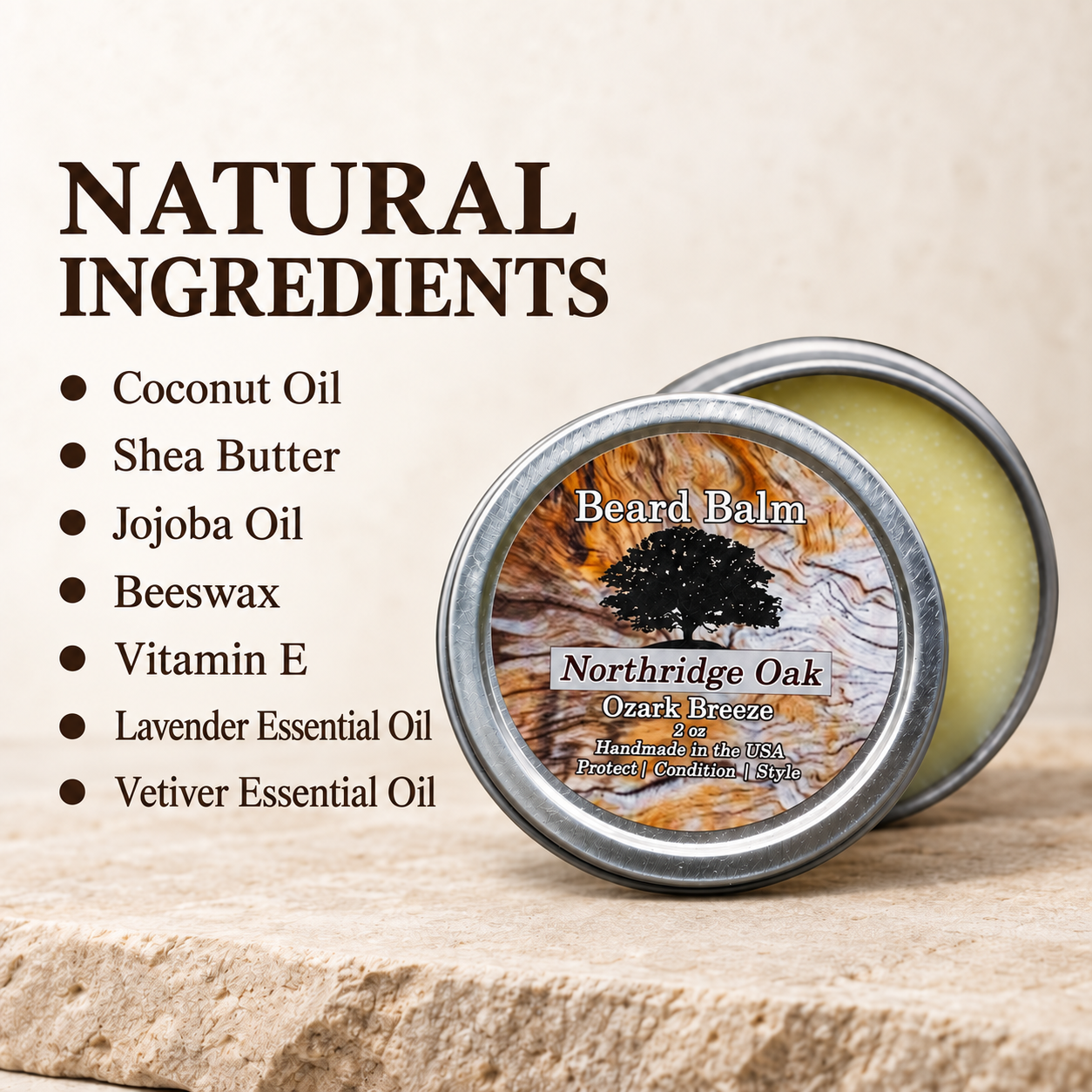 Beard Balm – Ozark Breeze Northridge Oak