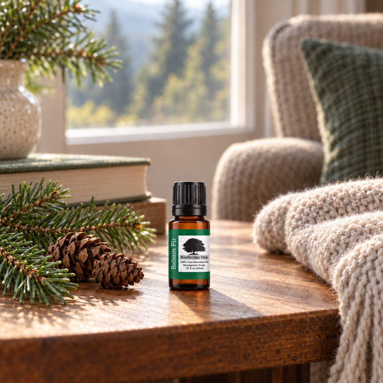 100% Pure Balsam Fir Essential Oil – 10 mL Northridge Oak