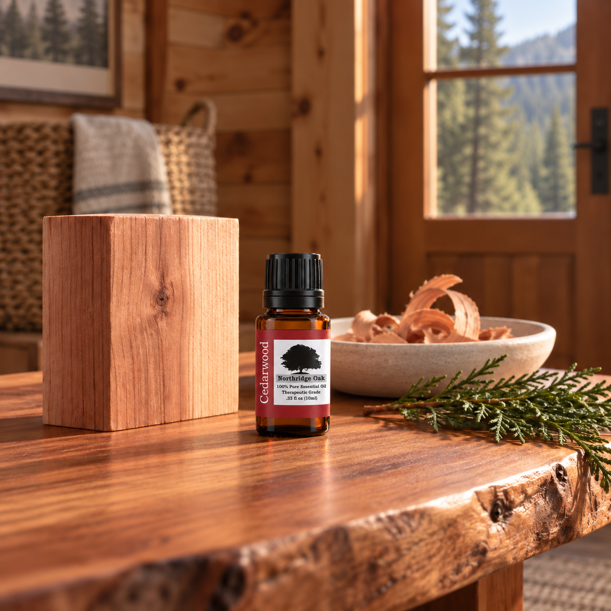 100% Pure Cedarwood Essential Oil – 10 mL Northridge Oak