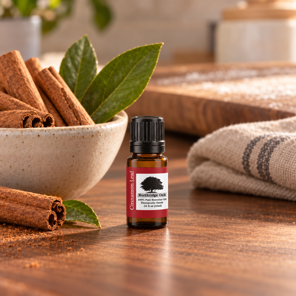 100% Pure Cinnamon Leaf Essential Oil – 10 mL Northridge Oak