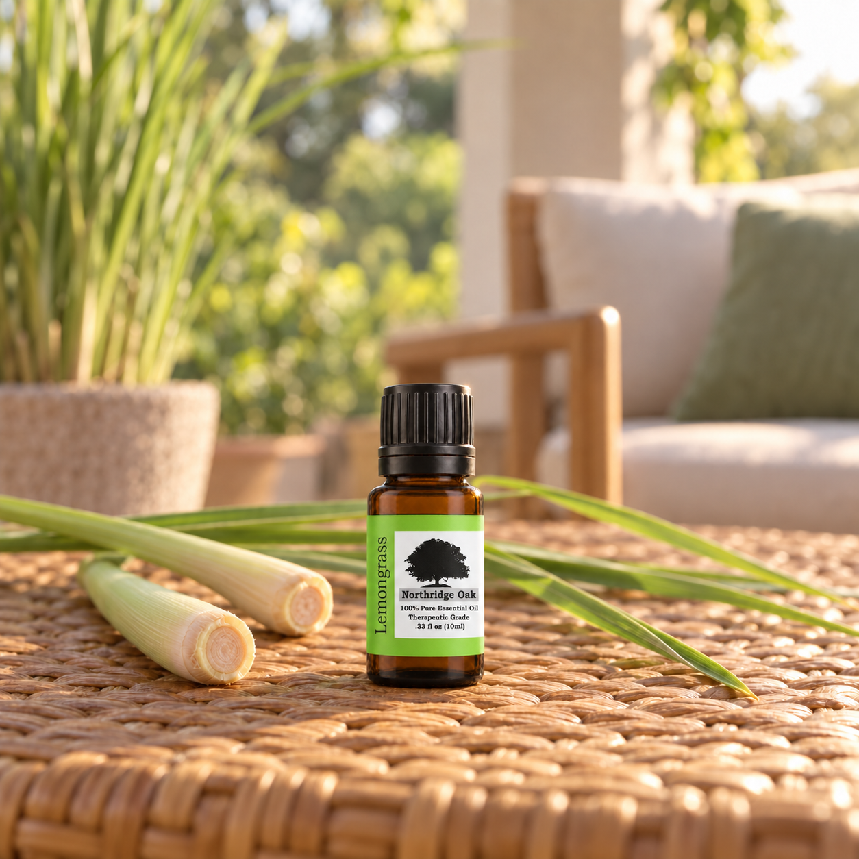 100% Pure Lemongrass Essential Oil – 10 mL Northridge Oak