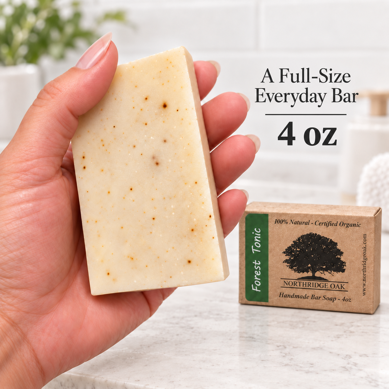 Organic Bar Soap – Forest Tonic – 4oz Northridge Oak