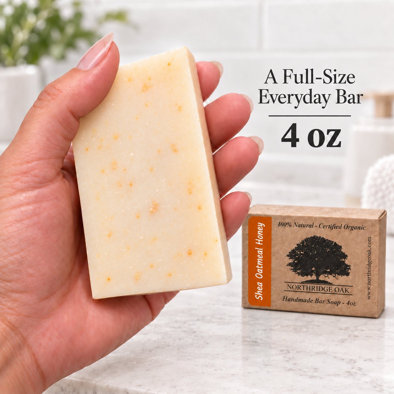Organic Bar Soap – Oatmeal and Honey – 4 oz Northridge Oak