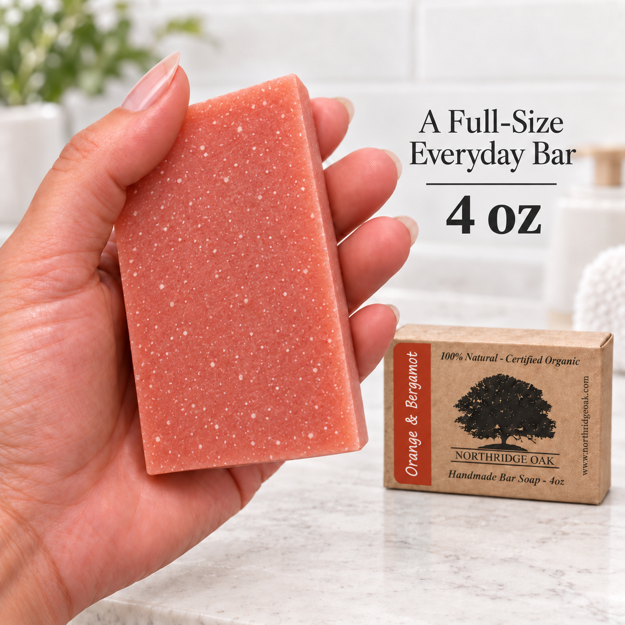 Organic Bar Soap – Blood Orange and Bergamot – 4 oz Northridge Oak